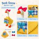 3 x 7 Inch Desk Goose Outfits Cat Theme, Mini Desktop Goose Accessories