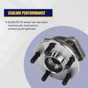 KUSATEC 513303 2pcs Front Wheel Bearing and Hub Assembly Compatible with 2008-2014 Subaru Forester Impreza 2013-2014 XV Crosstrek 2005-2014 Subaru Outback Legacy, 5 Lug Bolts w/ABS