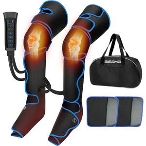 Leg Massager with Heat and Compression,FSA HSA Eligible 6 Modes 3 Intensities, Foot & Calf Massager for Muscle Relaxation