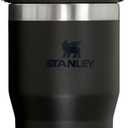 Stanley IceFlow Flip Straw Tumbler with Handle 20 oz | Twist On Lid and Flip Up Straw | Leak Resistant Water Bottle | Insulated Stainless Steel |BPA-Free | Black 2.0
