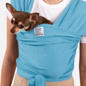 Cat Sling Carrier for Small Pets  Anti-Anxiety Cat Sling, Kitten Pouch  Pet Sling in Gray Black Blue Green Pink Yellow (Blue, Standard)