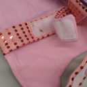 cyeollo Dog Costume Mermaid Costumes for Small Dogs Halloween Outfit Holiday Birthday Party Dog Clothes Outfits Sparkly Pet Costumes Size M (Pink)