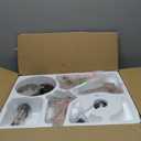 Ceiling Fans with Lights, 52 inch Brushed Nickel Ceiling Fans with Lights and Remote Control, Reversible, 3CCT, Dimmable, Noiseless, Downrod, Modern Ceiling Fan for Bedroom, Indoor/Outdoor Use