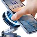 360 Rotating Car Phone Holder - Strong Suction Cup and Super Strong Magnetic Suction for Dashboard/Windshield/Air Vent - Universal Tool-Free Phone Holder for 7-inch Phones