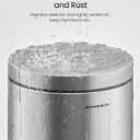 SONGMICS Bathroom Trash Can, 1.6 Gallon (6 L) Small Toilet Garbage Bin with Lid, Soft-Close, Stainless Steel, Pedal, Inner Bucket, Bedroom, Metallic Silver ULTB016EZ01