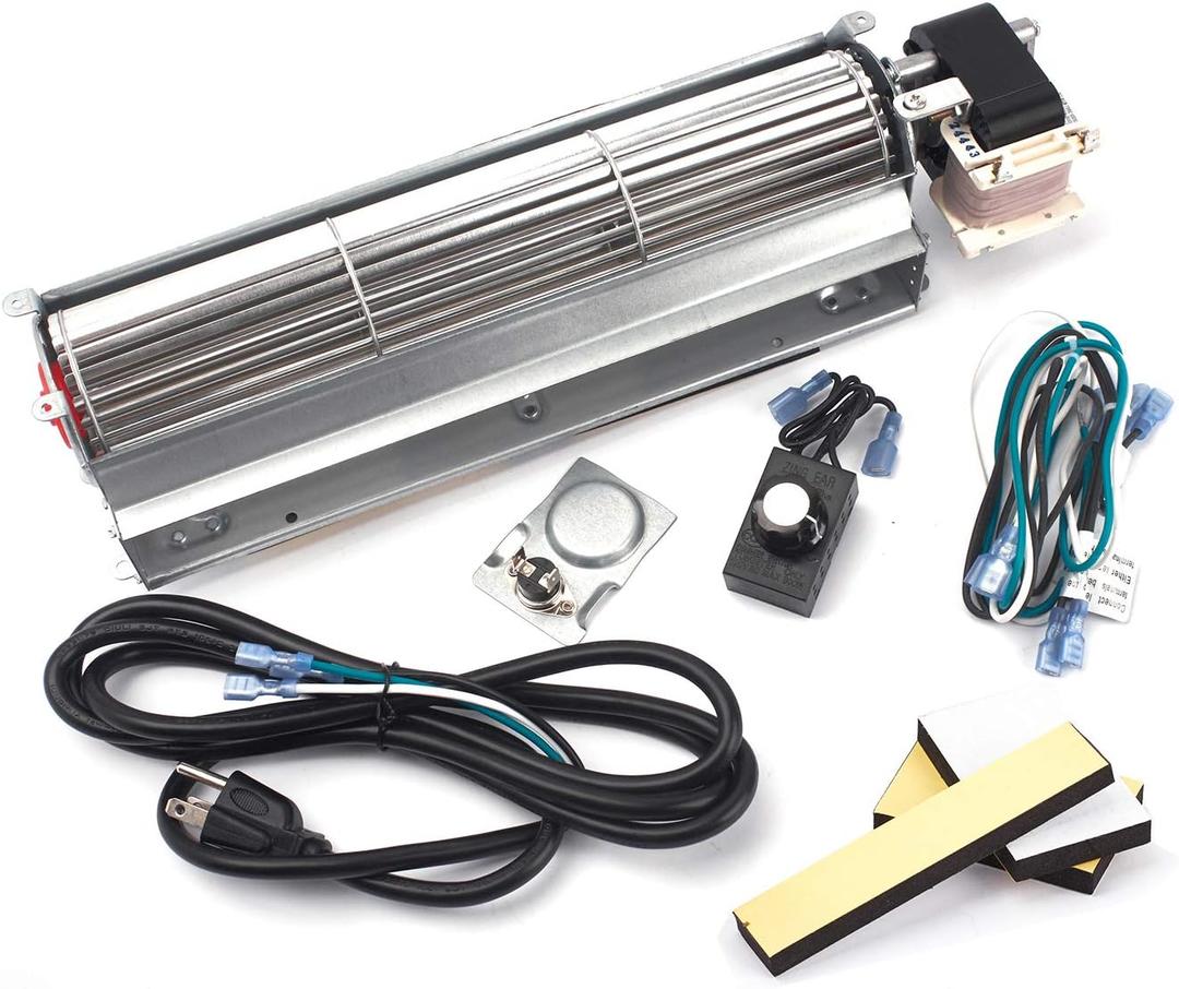 Adviace Replacement Fireplace Blower Kit for Desa Tech, FMI, Vanguard, Vexar, Astria Fireplace, GA3560A GA3650TB GA3700 BK BKT GA3560T GA3700T GA3700TA GA3700TB Fireplace Blower Fan Kit for Desa