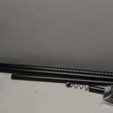 Extra Long Tension Rod 41-165inch Heavy Duty Tension Curtain Rods no Drilling Outdoor Curtain Rod for Patio,Windows,Shower,Doorway,Spring Rods Diameter 1.26inch Black