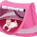 Baby Beach Tent, Pop Up Toddler Travel Bed for Boys or Girls, Sun Shade for Toddler Camping, Infant Portable Sun Shade, Summer Beach Baby