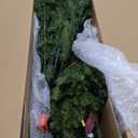 National Tree Company 7.5 ft Pre-Lit Dunhill Fir Artificial Christmas Tree, 750 Clear Lights, 2,514 Tips, Includes Stand, Green