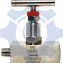 RFS Stainless Steel 316 Straight Needle Valve, 1" Male X 1" Female NPT Connection, up to 6000 PSI, 2 Port Industrial Hydraulic Flow Control Valve