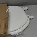 Bemis 400TTA Economy Durable Wood Toilet Seat, Made in USA, Round, White