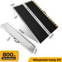 Vie Triomphe 4FT Portable Wheelchair Ramp for Home Entry, Non-Slip Folding Aluminum Ramp for Seniors, Elderly & Disabled, Fits Steps, Doorways, Wheelchairs & Scooters