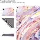 Vimorco Case for ipad 10.2 inch 2021/2020/2019, ipad 9th/8th/7th Generation Case for Girl/Women, Adjustable Stand Folio Cute Smart Rubber Cover for ipad 10.2,Abstract Pink Marble