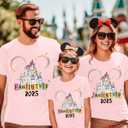 MYHALF Magical Family Shirts Matching 2025 Vacation Family Matching Outfits Mom and Mini Cute Summer Trip Clothes (L)