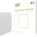MOES Tuya ZigBee 3.0 Hub/Wired Gateway, WiFi Smart Home Bridge Remote Controller,Work with Tuya ZigBee Smart Device, White (Small)