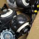 QNCZ 2" Caster Wheels, Casters Set of 4 Heavy Duty but Silent, Excellent Locking Casters with Polyurethane (PU) Wheels, Swivel Plate Castor Wheels for Cart, Furniture, Workbench