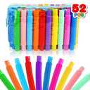 36 Pack Pop Tubes, Sensory Toys Party Favors For Kids 8-12 4-8 Fidget Toys For Anxiety Goodie Bag Stuffers Treasure Box Classroom Prizes Gifts for 3 4 5 6 7 8 9 Year Old Boys Girls Toddlers- 10 Colors