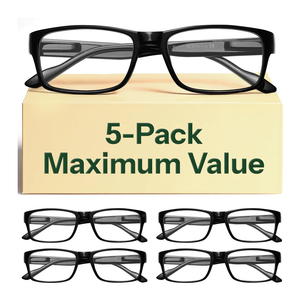Gaoye 1.0 Professional Reading Glasses for All Day - Computer Readers with Blue Light Protection - Value Pack