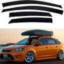 Window Visors Compatible with 2008-2011 Ford Focus Sedan Rain Guards Sun Shields Window Deflector Tape-On Style4PCS