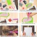 XUNLURY Vintage Moody Christmas Diamond Art Kits 4 Pcs, Dark Academia Santa Books Fireplace Xmas Bell Diamond Painting Kits for Adults Beginners, Full Drill Diamonds Dots for Home Decor, 9.8x11.8 Inch