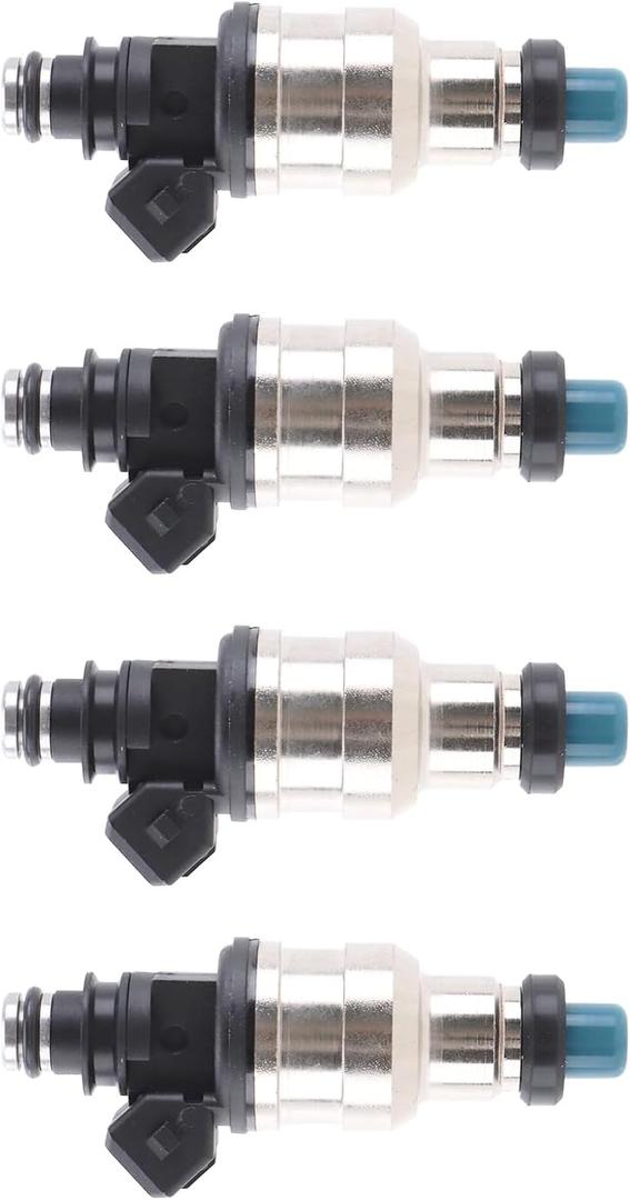 Rayten Fuel Injector set of 4 pcs fitment for 1990-1996 Acura Integrafor 1992-1996 Honda Preludefor 1988-1991 Honda CRX Efficient Fuel Atomization Precise Injection Durable Design