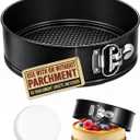 7 Inch Springform Pan for Instant Pot 6, 8 Qt Pressure Cooker 50Pcs Parchment Paper Baking Mold Round Leakproof Nonstick Removable Bottom Bakeware for Cake Cheesecakes Pizza and Quiches Accessories