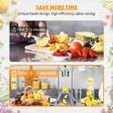 Fruit Dicing Machine Blades, Stainless Steel Detachable Fruit Slicer Lemon Cutter Slicer Lemon Slicer Fruit Cutter For Apples Pears Oranges (8 Section)