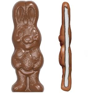 Fruidles Chocofluff Easter Bunny Holiday Treats, Marshmallow filled Bunny, Party Bag Fillers, Individually Boxed, Kosher Certified Dairy, 3.8 oz Chocolate Bar (6 Pack) (EXP 02/02/27)