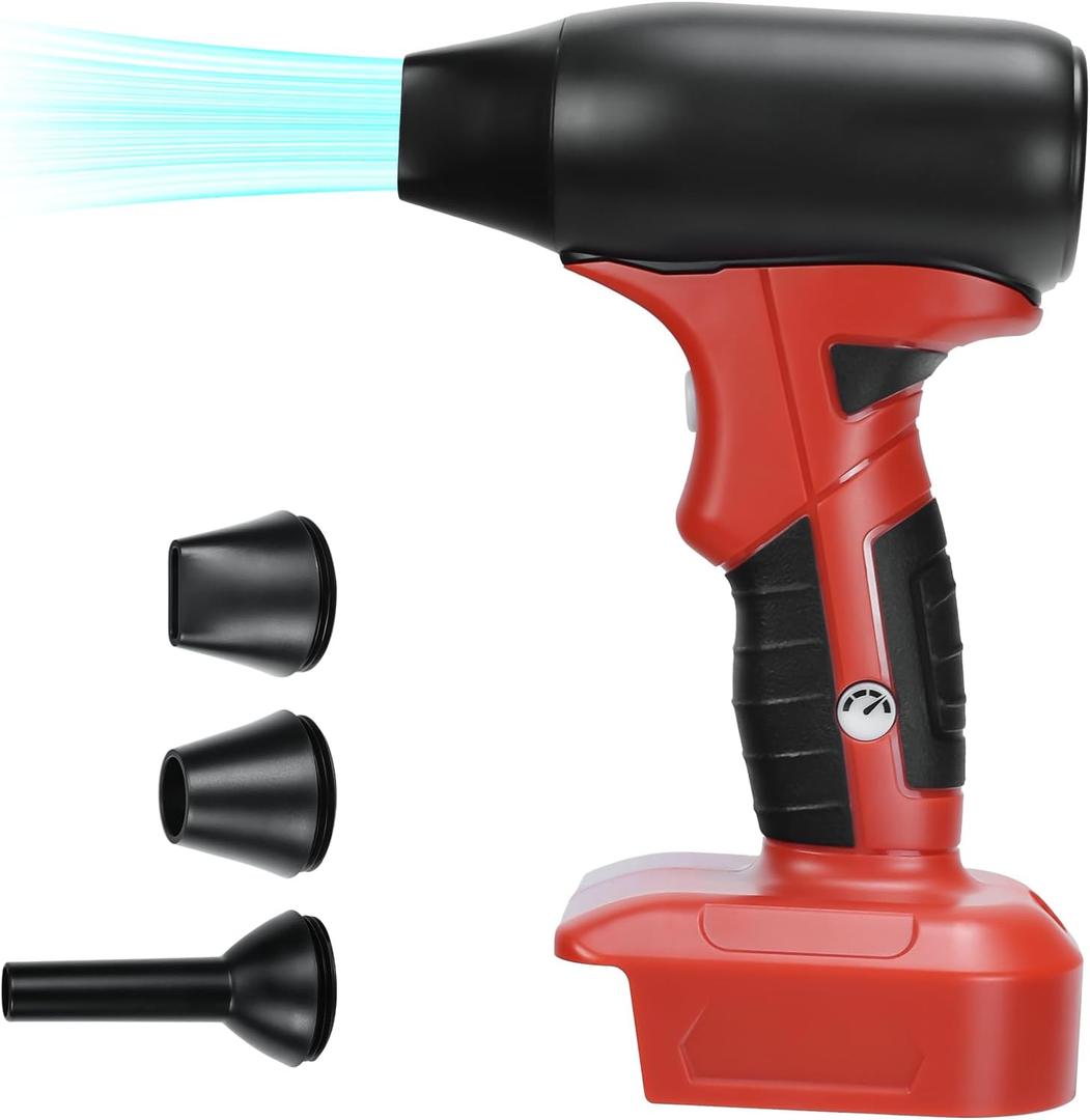 Jet Dry Mini Blower Suitable for Milwaukee 18V Li-ion Battery, 130000RPM Electric Air Duster Wind Speed 4-Speed Control, Cordless Handheld Jet Fan for Drying, Cleaning (NO Battery)