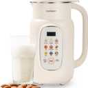 Joydeem Nut Milk Maker Machine,Adjustable Temperature Control, 46oz Almond, Soy, Oat, Coconut Plant-Based Non-Dairy Beverage Blender with 12 Blades, Auto Clean, Boil Water, Timer, Keep Warm, White
