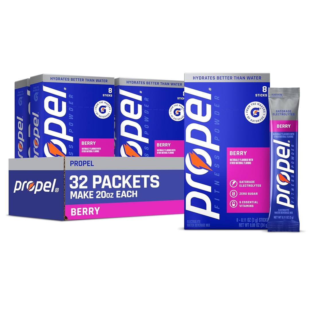2 x Propel Powder Packets, Berry (Pack of 32) (EXP 03/07/27)