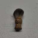 Hand Crafted Pure Badger Shaving Brush for Wet Shave, Soft Bristle, Art Annual Ring Wood Handle, Best Gift for Bearded Man