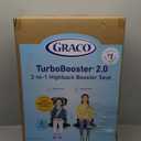 Graco TurboBooster 2.0 LX Highback Booster Seat with Latch System, Infant to Toddler Transition car seat, Safe & Comfortable, Grey
