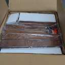 QILOXENTRA 3-Tier Round Side Table, Solid Wood End Table & Nightstand for Small Spaces, Compact Accent Table for Living Room, Bedroom, Office (Red Brown Finish)