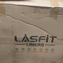 LASFIT Floor Mats 2019-2026 for Chevy Silverado/GMC Sierra 1500, 2020-2026 2500HD 3500HD, Double Cab/Bench Seat Only, Fit Without Rear Underseat Storage Box, All Weather TPE Custom Fit Floor Liners