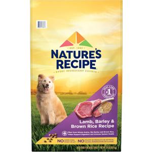 Natures Recipe Lamb, Barley & Brown Rice Recipe Dry Dog Food, 24 lb. Bag (24 Pound (Pack of 1))