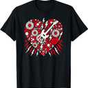 Rock N Roll Music Heart Valentine Rock Music Womens Mens T-Shirt, 3XL