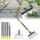 Garden Flat Shovel, Weeding Tool, 60 Inch Multifunctional Garden Cleaning Shovels, Heavy Duty Floor Scrapers Long Handle, Metal Weeding Scraper for Lawn Edging, Ice Scraper, Snow Shovel
