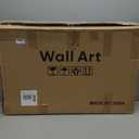 Large 3D Textured Framed Neutral Abstract Wall Art, 3 Piece Modern Artwork for Walls, Minimalist White Brown Geometric Wall Paintings for Living Room, Dining Room, Lounge, Bedroom Wall Decor 20x30 In