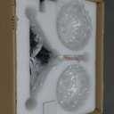 HDDFL Chandelier 3 Lights Chandeliers Lamp Modern Pendant Lighting Fixtures for Dining Room Entryway Living Room Bedrooms Kitchen Brown and Brass