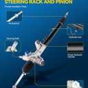 PHILTOP Power Steering Rack and Pinion Compatible with Honda CR-V 2007 2008 2009 2010 2011 All Models, Hydraulic Rack and Pinion Replace 26-2750