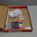 LED Drawing Board for Kids, Light Up LED Drawing Board with Colors, Magic Drawing Tablet with 2 Triangular Stand 7 Colored Pens Christmas & Birthday Gifts for Girls Boys(13.78X9.85in)