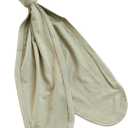 UPTON AVE Knotted Gown Baby Newborn, Viscose derived from Bamboo, Infant Sleeper with Mittens, Baby Girl, Baby Boy, (Olive)