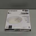 Westinghouse 6133700 Makira Traditional One-Light, 6 Inch 11 Watt Dimmable LED Indoor/Outdoor Surface Mount Fixture with Color Temperature Selection, White Finish, Frosted Acrylic Shade