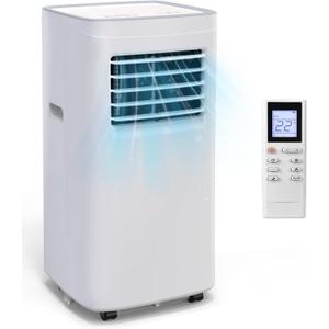 Portable Air Conditioners,8500 BTU portable ac up to 360 Sq,3 IN 1 with Remote Control,Sleep Mode, Windows kit,White