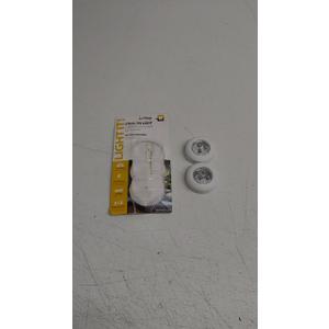 LIGHT IT! by Fulcrum, 30010-308 Stick-On Light, White, 2 Pack