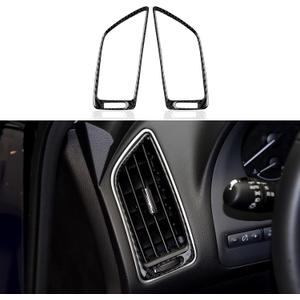 Dashboard Side Air Vent AC Outlet Interior Trim Cover for Infiniti Q50 Q60 2014 2015 2016 2017 2018 2019 2020 2021 2022 2023 2024 Decal Accessories (Carbon Fiber Grain)