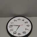 AKCISOT 14 Inch Wall Clock Silent Non-Ticking Modern Wall Clocks Battery Operated - Analog Classic Clock for Office, Home, Bathroom, Kitchen, Bedroom, School, Living Room(Black)