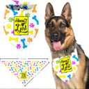 Mamas Girl Dog Bandana, Dog Mom's Girl Gift Dog Bandana, Pet Scarf Accessories, Printed Dog Bandanas Gift for Dog Lover Birthday or Christmas, for Small Medium Large Dogs(M9)