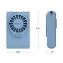 Holmes 4” Necklace Fan – Hands-Free, Battery Powered, Strong Breeze, Compact & Portable, Blue